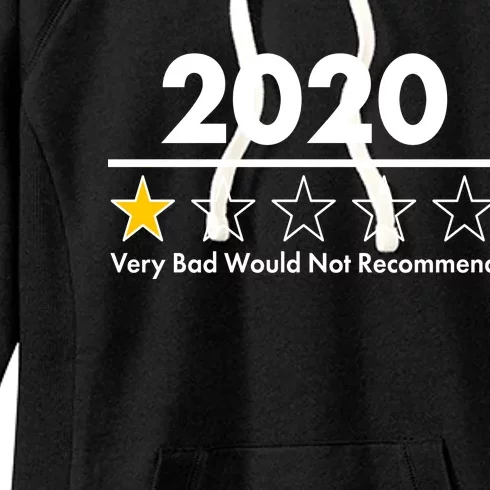 2020 Sucks One Star Rating Very Bad Women's Fleece Hoodie