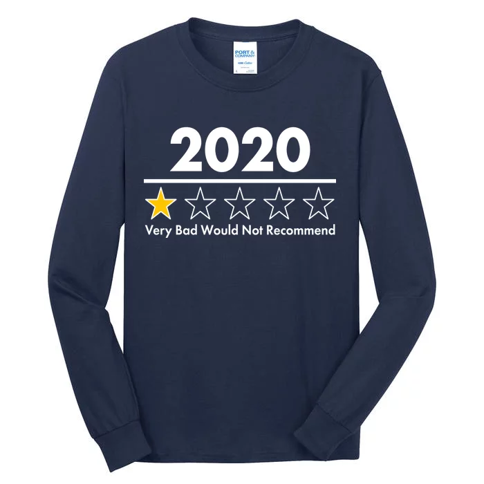 2020 Sucks One Star Rating Very Bad Tall Long Sleeve T-Shirt