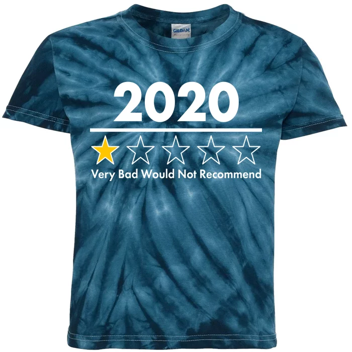 2020 Sucks One Star Rating Very Bad Kids Tie-Dye T-Shirt