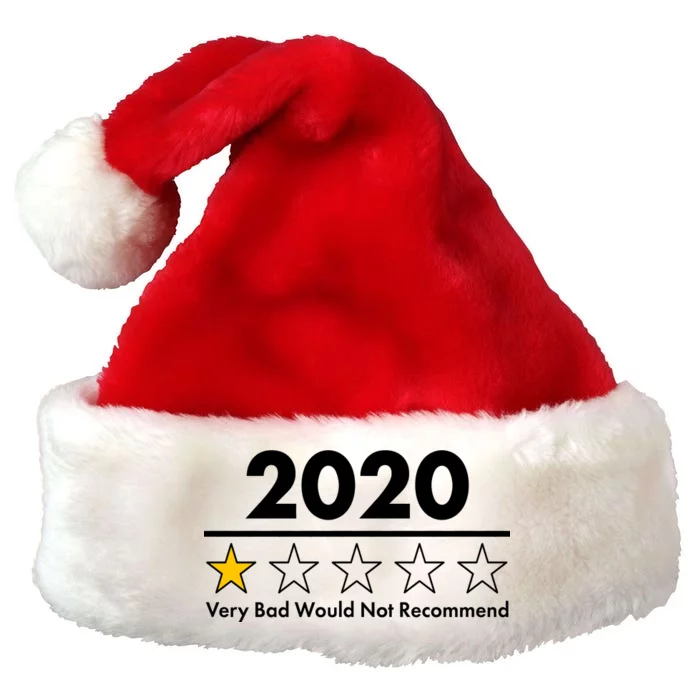 2020 Sucks One Star Rating Very Bad Premium Christmas Santa Hat