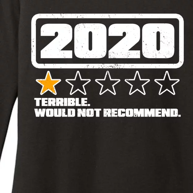 2020 Terrible Would Not Recommend One Star Rating Womens CVC Long Sleeve Shirt