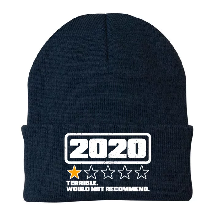 2020 Terrible Would Not Recommend One Star Rating Knit Cap Winter Beanie