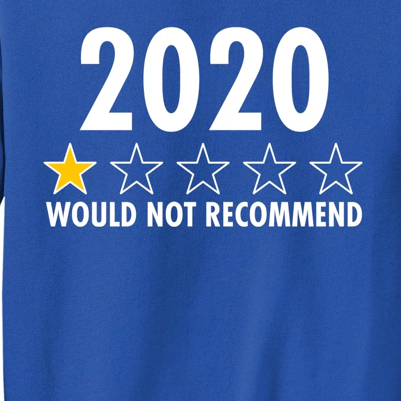 2020 Would Not Recommend One Star Review Tall Sweatshirt