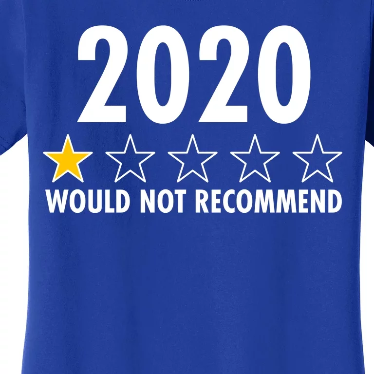 2020 Would Not Recommend One Star Review Women's T-Shirt