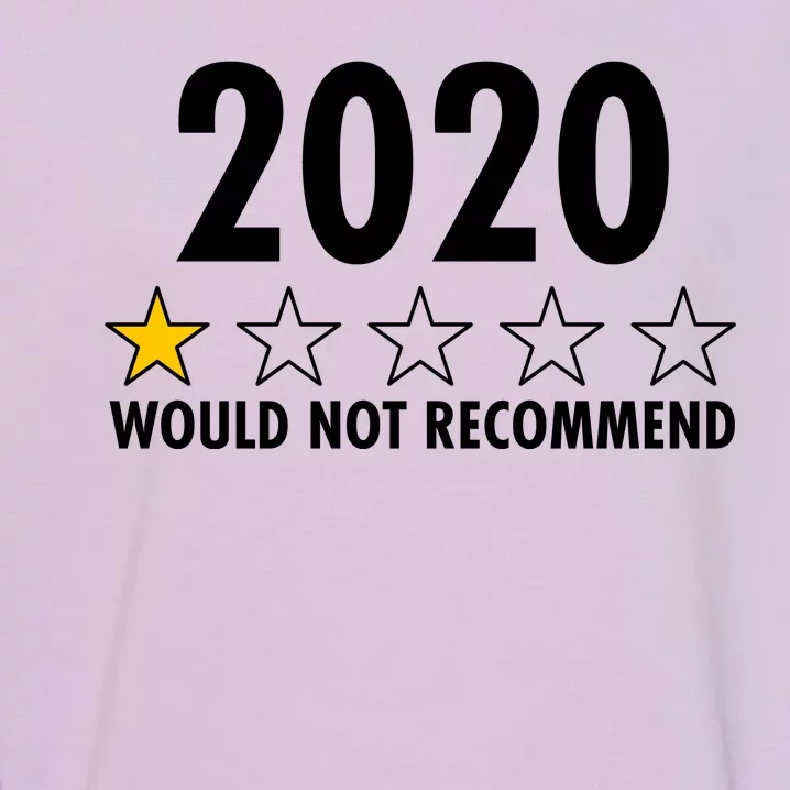 2020 Would Not Recommend One Star Review Garment-Dyed Sweatshirt