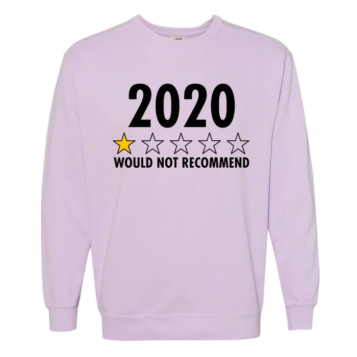 2020 Would Not Recommend One Star Review Garment-Dyed Sweatshirt