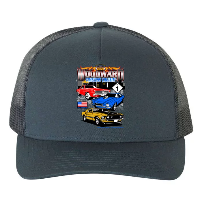 2021 Woodward Timeless Muscle Yupoong Adult 5-Panel Trucker Hat