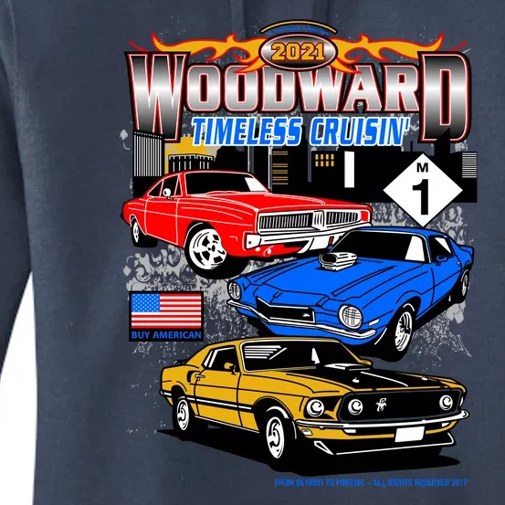 2021 Woodward Timeless Muscle Women's Pullover Hoodie