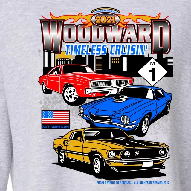 2021 Woodward Timeless Muscle Cropped Pullover Crew