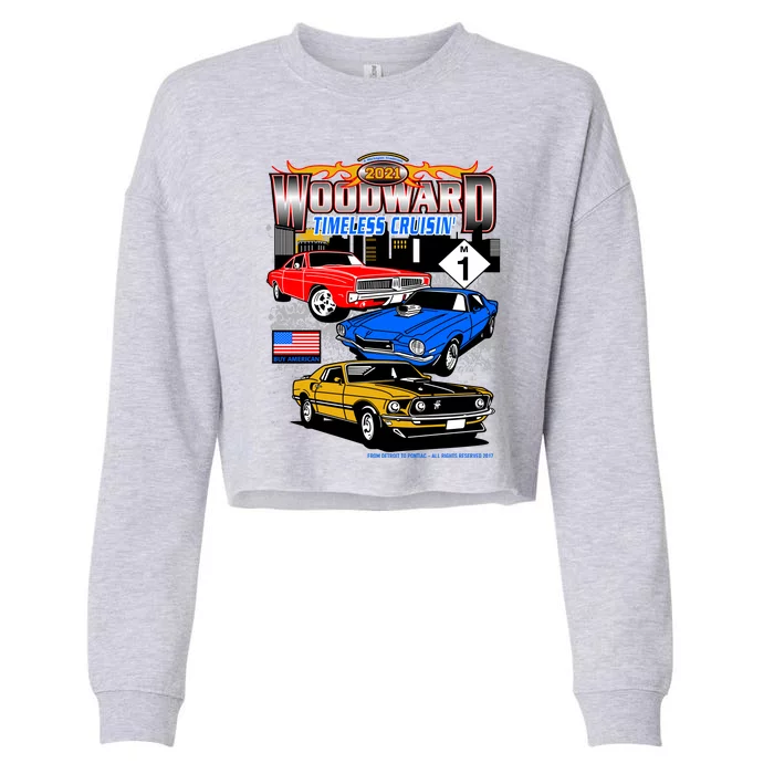 2021 Woodward Timeless Muscle Cropped Pullover Crew