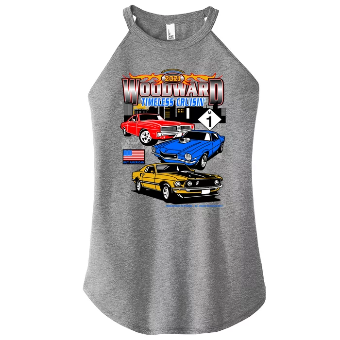 2021 Woodward Timeless Muscle Women’s Perfect Tri Rocker Tank