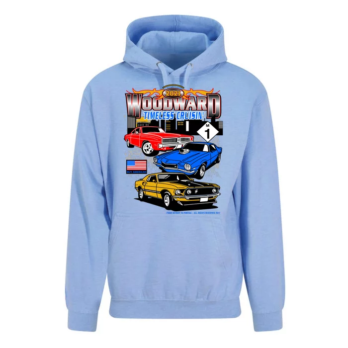 2021 Woodward Timeless Muscle Unisex Surf Hoodie