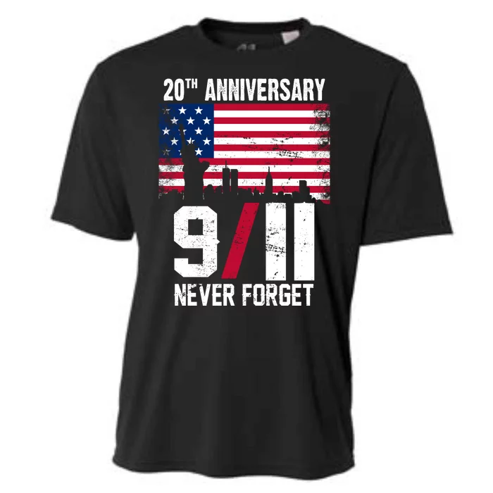 20th Anniversary Never Forget 9/11 September 11th Cooling Performance Crew T-Shirt