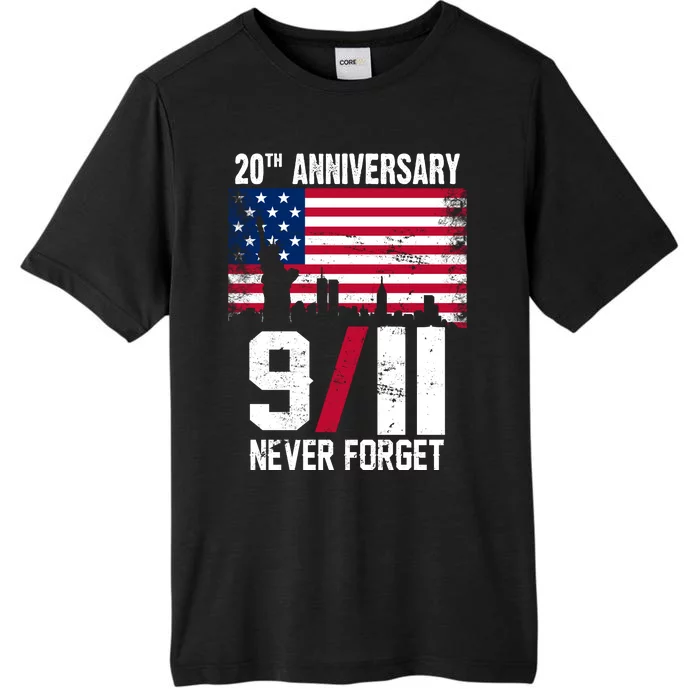 20th Anniversary Never Forget 9/11 September 11th ChromaSoft Performance T-Shirt