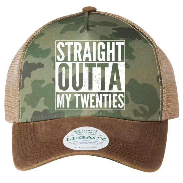 20th Birthday - Straight Outta My Twenties Legacy Tie Dye Trucker Hat