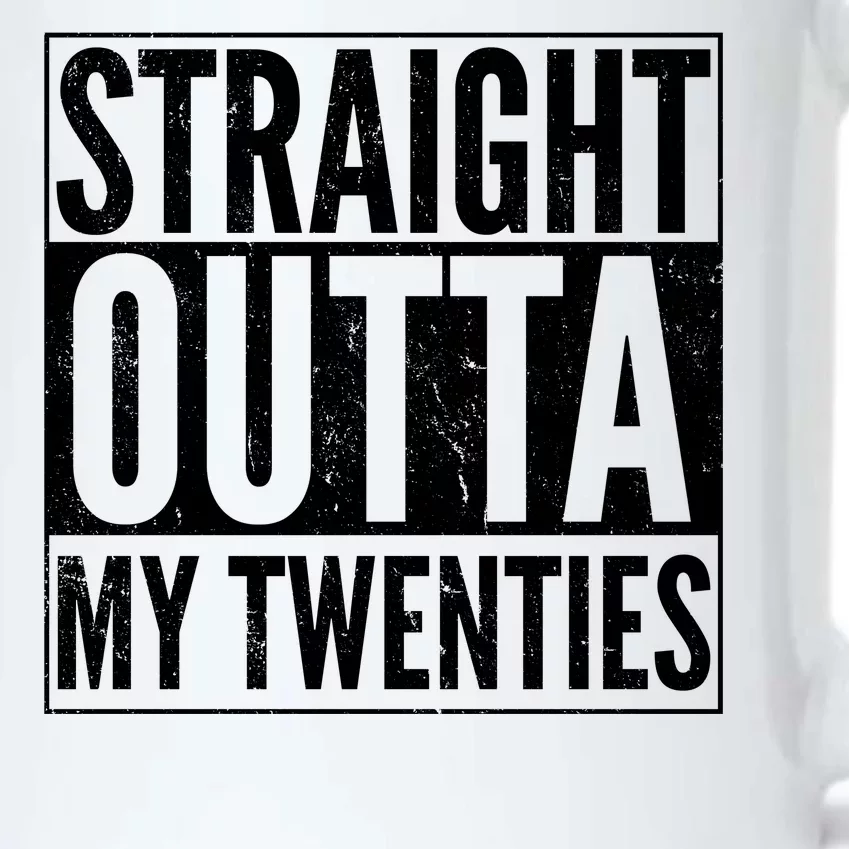 20th Birthday - Straight Outta My Twenties Black Color Changing Mug