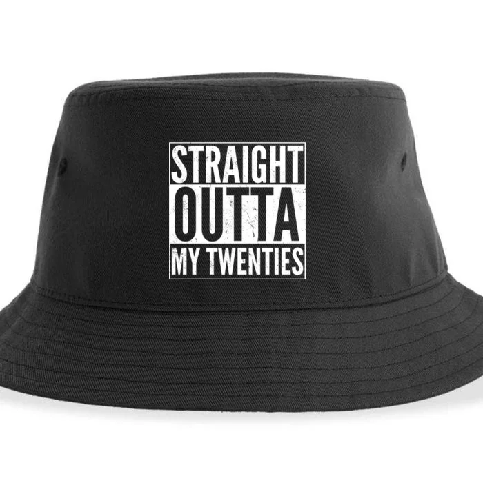 20th Birthday - Straight Outta My Twenties Sustainable Bucket Hat