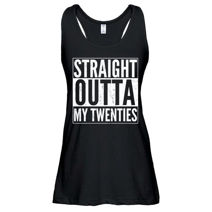 20th Birthday - Straight Outta My Twenties Ladies Essential Flowy Tank