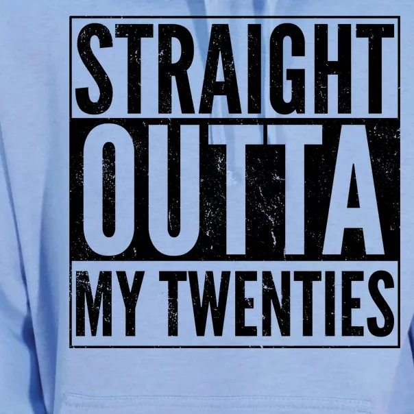 20th Birthday - Straight Outta My Twenties Unisex Surf Hoodie