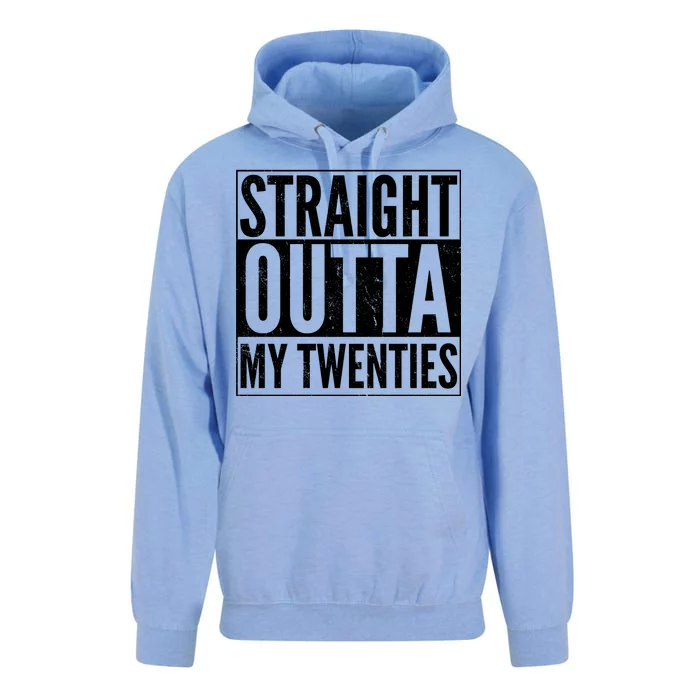 20th Birthday - Straight Outta My Twenties Unisex Surf Hoodie