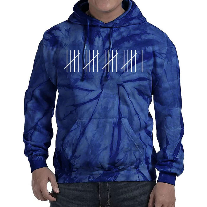 21 Twenty-One Years Old 21st Birthday Lines Tie Dye Hoodie