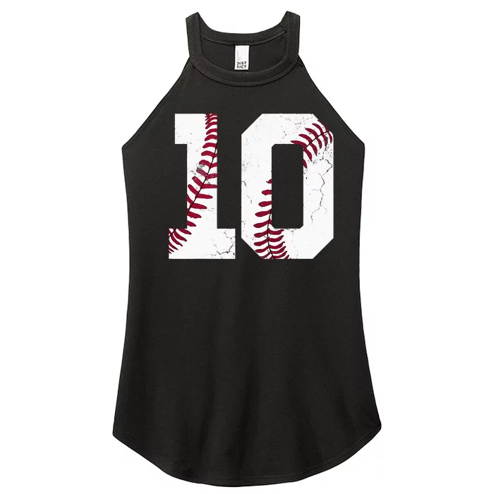 2013 10th Birthday Baseball Kids Ten 10 Tenth Gift Women’s Perfect Tri Rocker Tank