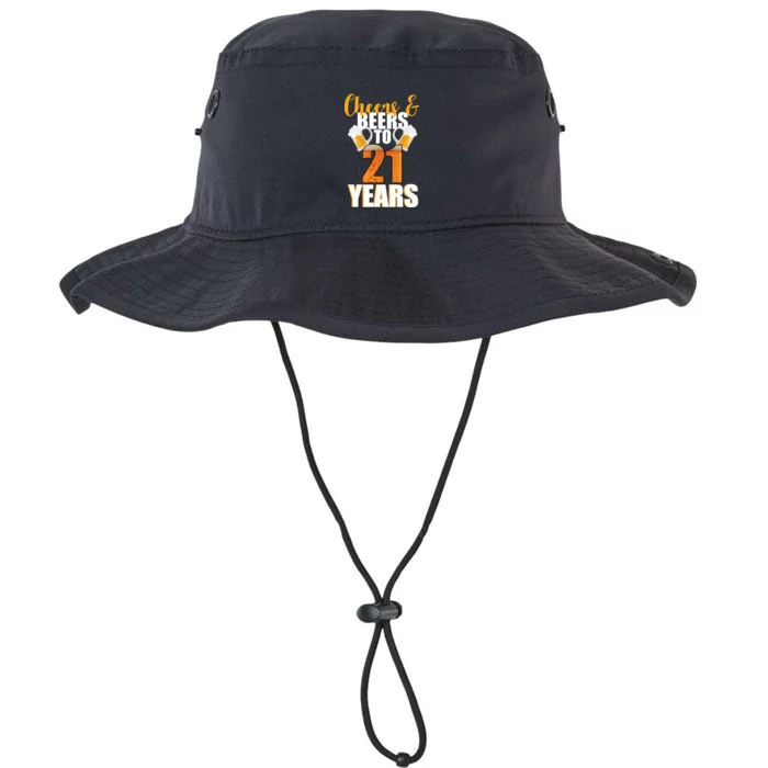 21st Birthday Cheers & Beers To 21 Years Legacy Cool Fit Booney Bucket Hat