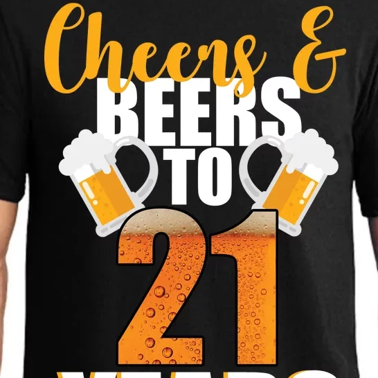 21st Birthday Cheers & Beers To 21 Years Pajama Set