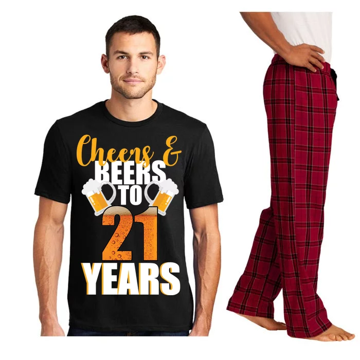 21st Birthday Cheers & Beers To 21 Years Pajama Set