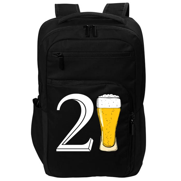 21st Birthday Funny Beer Impact Tech Backpack