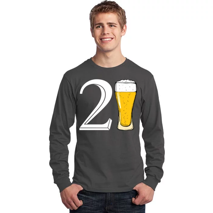 21st Birthday Funny Beer Tall Long Sleeve T-Shirt