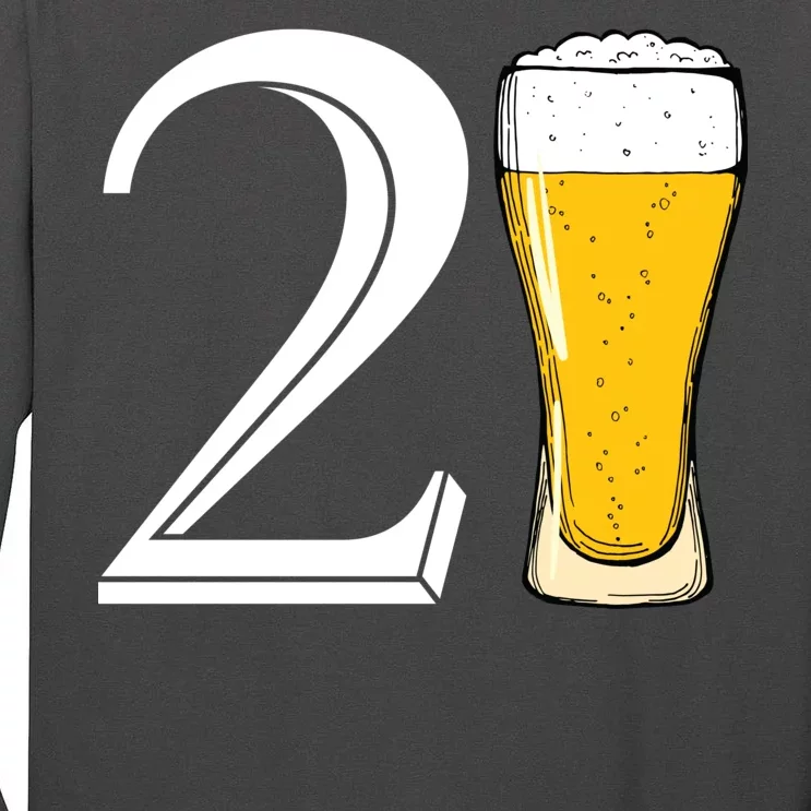 21st Birthday Funny Beer Tall Long Sleeve T-Shirt