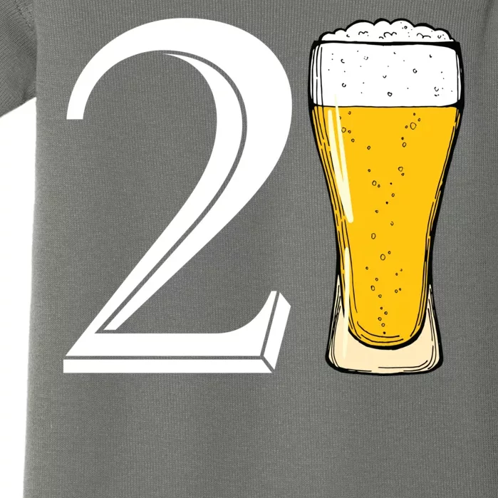 21st Birthday Funny Beer Baby Bodysuit