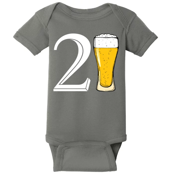 21st Birthday Funny Beer Baby Bodysuit