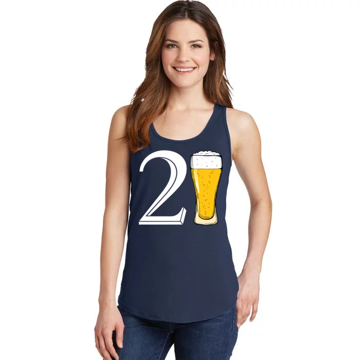 21st Birthday Funny Beer Ladies Essential Tank