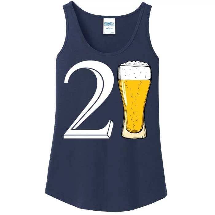 21st Birthday Funny Beer Ladies Essential Tank