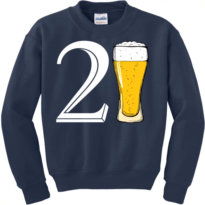 21st Birthday Funny Beer Kids Sweatshirt