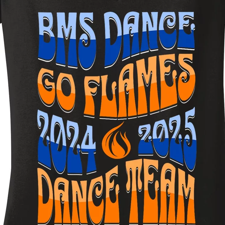 2024 2025 Bms Dance Team Women's V-Neck T-Shirt