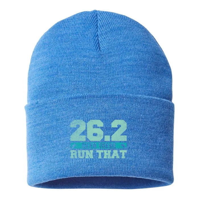 26 2 Been There Run That Gift Full Marathon Runner Gift Sustainable Knit Beanie