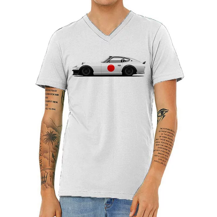 280z 240z S30 Sports Car V-Neck T-Shirt