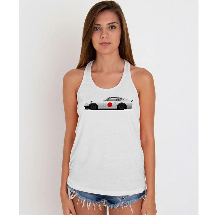 280z 240z S30 Sports Car Women's Knotted Racerback Tank