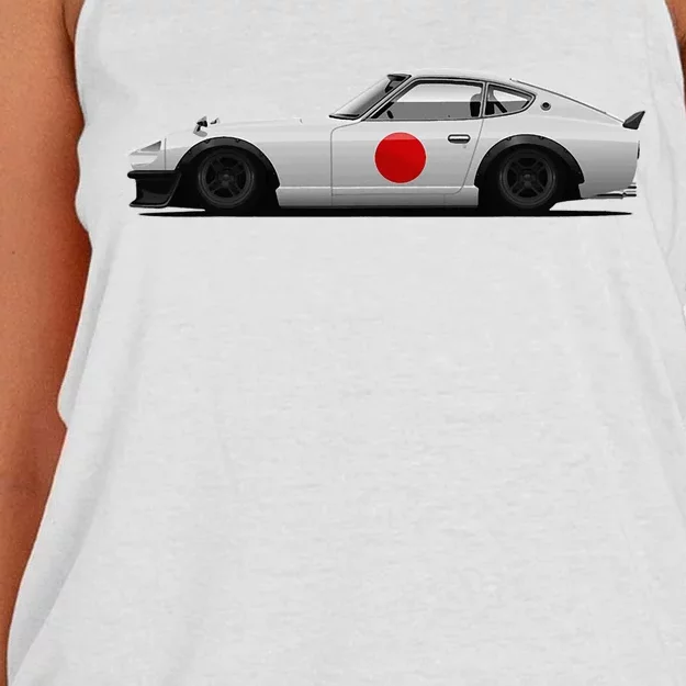 280z 240z S30 Sports Car Women's Knotted Racerback Tank