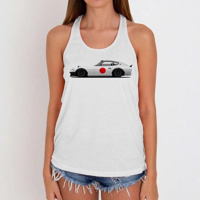 280z 240z S30 Sports Car Women's Knotted Racerback Tank