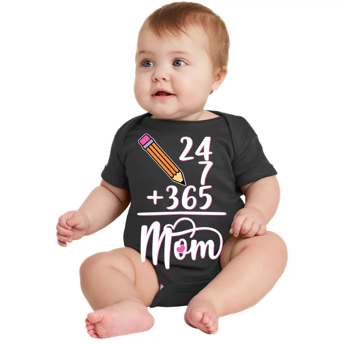 24 7 365 Days Mom Baby Bodysuit