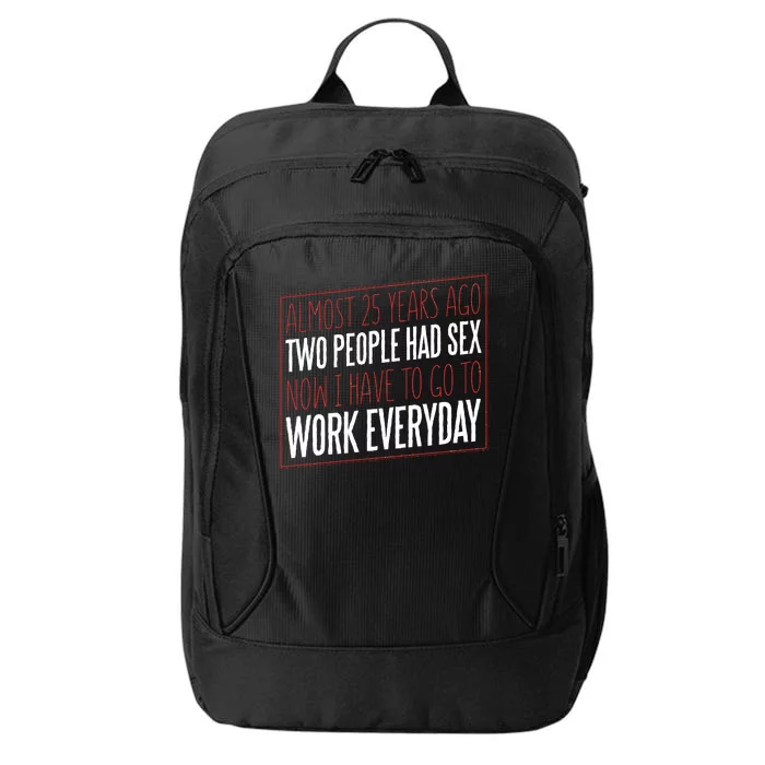 25th Birthday Funny City Backpack