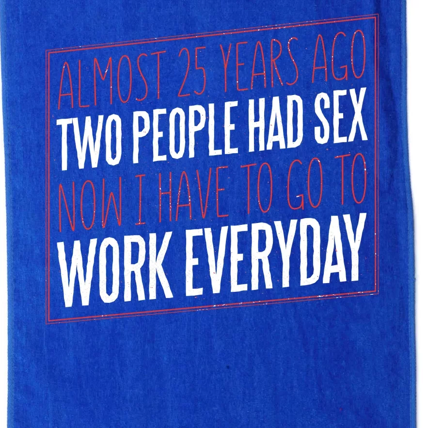 25th Birthday Funny Platinum Collection Golf Towel