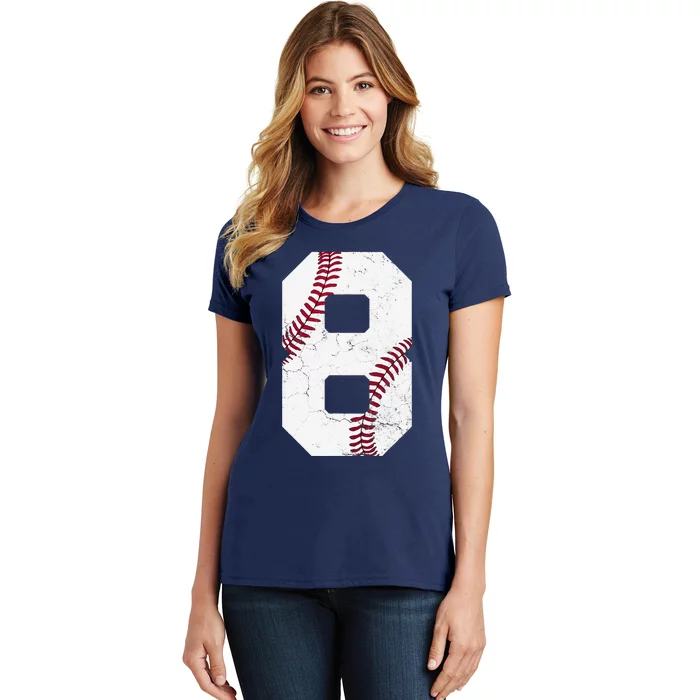 2016 8th Birthday Gift 8 Years Old Baseball Eighth Women's T-Shirt