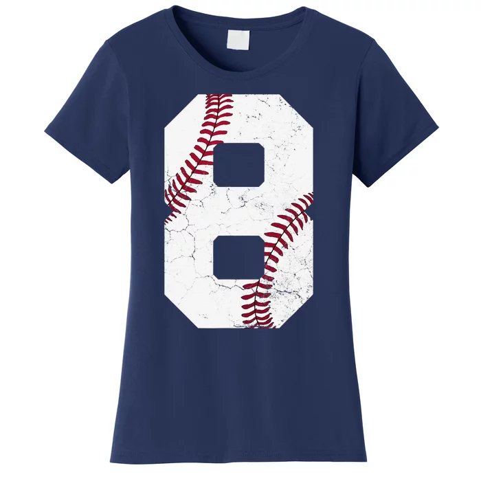 2016 8th Birthday Gift 8 Years Old Baseball Eighth Women's T-Shirt