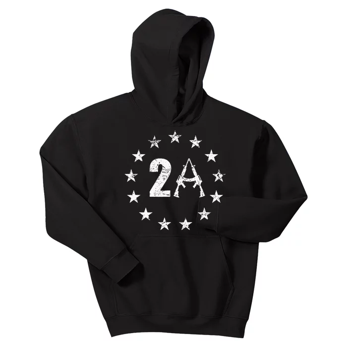 2nd Amendment 13 Stars Flag 2a Ar15 1776 I Will Not Comply Kids Hoodie