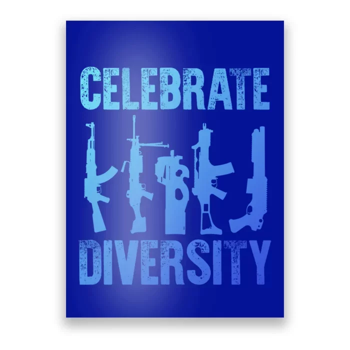 2Nd Adt 2A Pro Guns Celebrate Diversity Cool Gift Poster